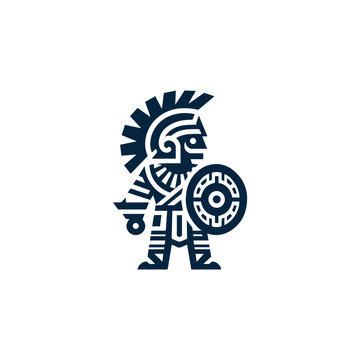 Aztec Warrior Logo