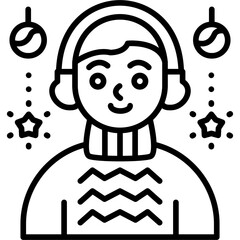 Earmuff Boy Icon