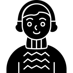 Earmuff Boy Icon