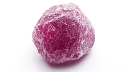 Obraz premium Tugtupite isolated on white background