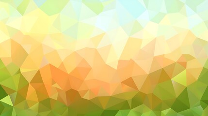 A geometric abstract landscape composed of triangles of varying colors