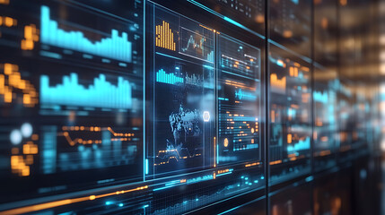 An AI driven supply chain management system forecasting demand trends and optimizing logistics to reduce costs and improve delivery times, Business technology style, photo of