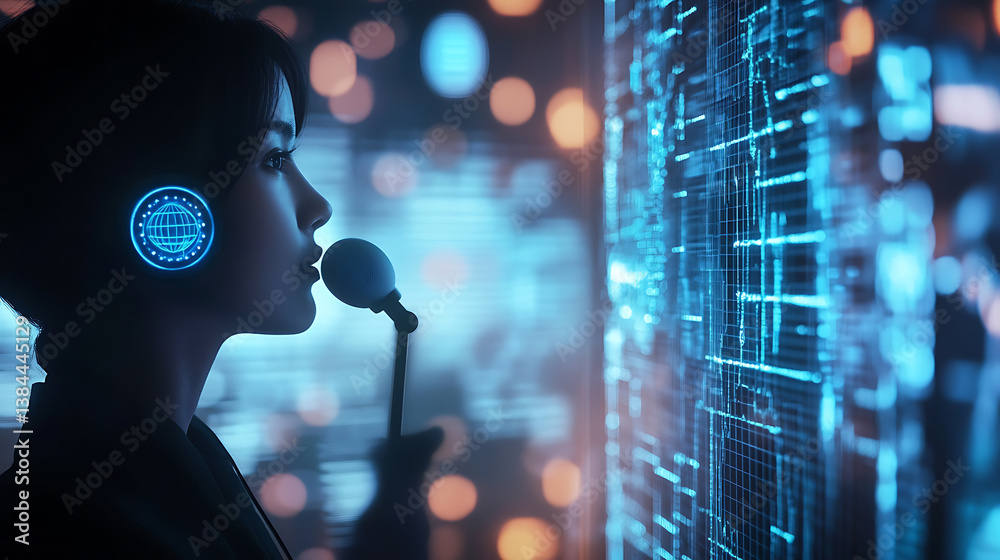 Poster an ai driven voice assistant translating languages in real time during global conferences, improving