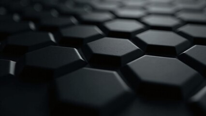 Dark Hexagonal Tile Background Close Up