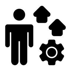 Skill Development Outline Style Icon