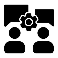 Negotiation Skills Outline Style Icon