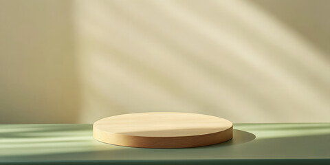 Simple clean self heating  and fresh display platform background