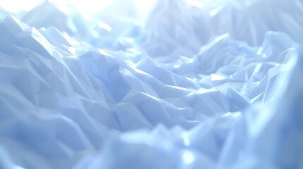 Obraz premium A low poly illustration of geometric landscape in cool colors