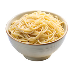 Noodles bowl isolated on transparent background  
