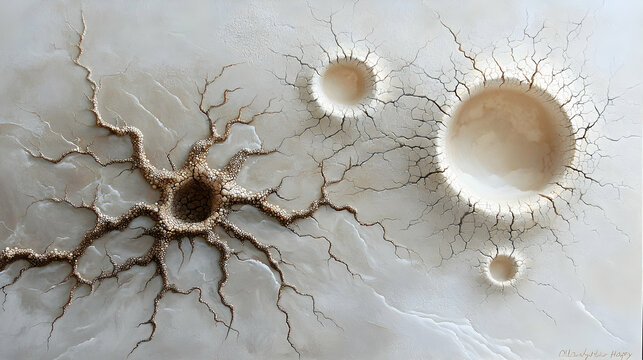 Detailed Microscopic Neuron Structure with Intricate Branching Network