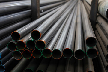 steel pipe product group square pipe Construction steel products such as black steel pipes, image...
