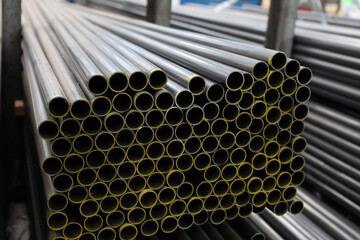 steel pipe product group square pipe Construction steel products such as black steel pipes, image...