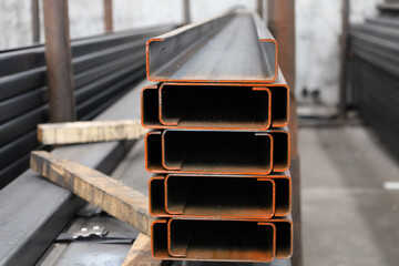 steel pipe product group square pipe Construction steel products such as black steel pipes, image...