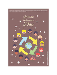 World Environment Day Poster or Social Media Post Green Campaign