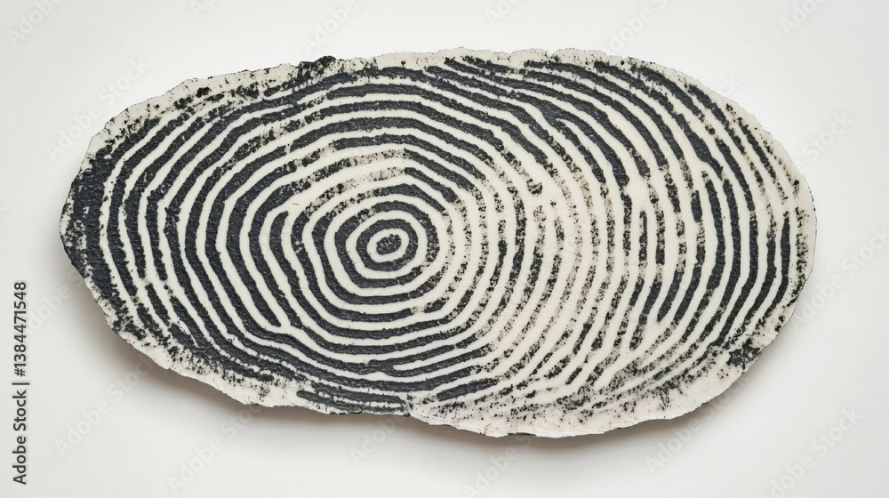 Poster close-up of fingerprinted fingerprint illustrating the importance of data security and identity veri