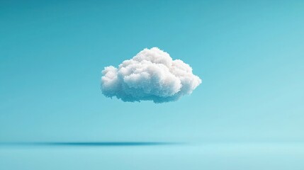 A majestic cloud gracefully floating in the air representing the concept of cloud computing technology