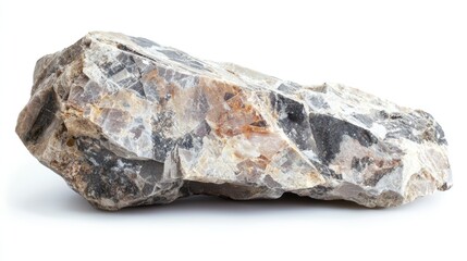 Breccia isolated on white background
