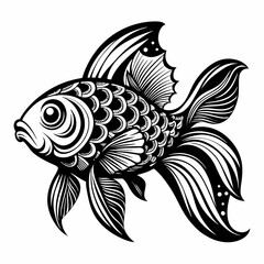 vector illustration of a fish