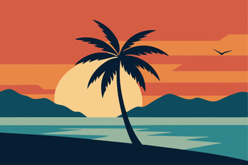 palm trees on the beach