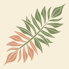 Naklejka premium green leaves vector illustration