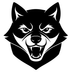 Fototapeta premium wolf head vector