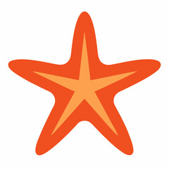 Obraz premium red starfish isolated on white