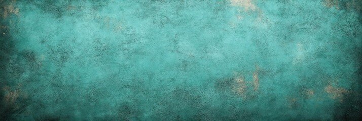 Obraz premium Textured Teal Background Vintage Grunge Wood Grain Pattern Light Green Wrinkled Paper Design