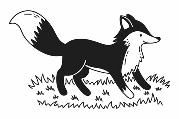 vector illustration of a fox