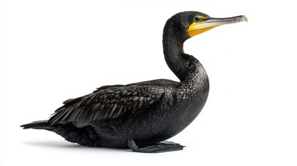 Obraz premium Cormorant isolated on white background