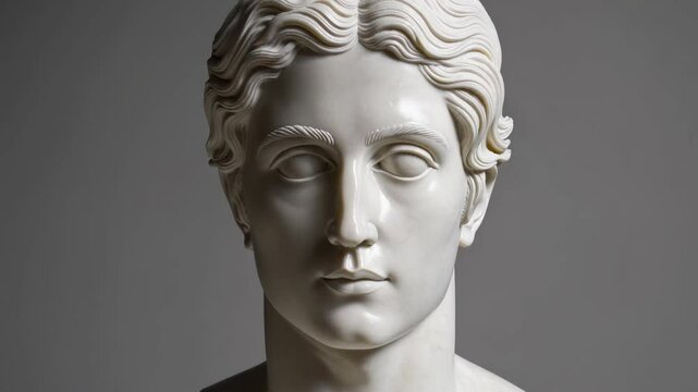 Elegance of marble bust, a study in classical art