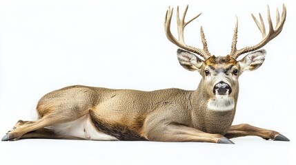 Fototapeta premium Deer isolated on white background