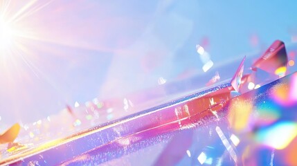 Global tech expo a visual spectacle of dynamic technologies in a bright urban environment