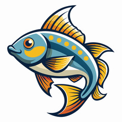 fish on a white background