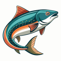 Obraz premium vector illustration of a fish