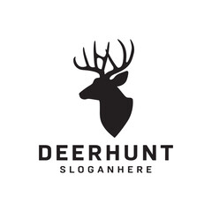 Deer Logo Design, Deer Head Logo Design Vector