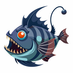 vector illustration of a fish