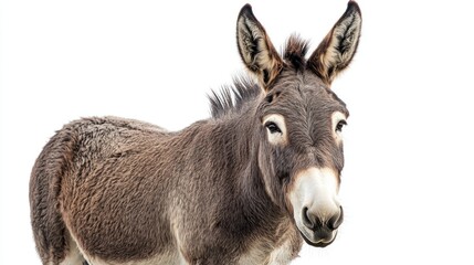 Fototapeta premium Donkey isolated on white background