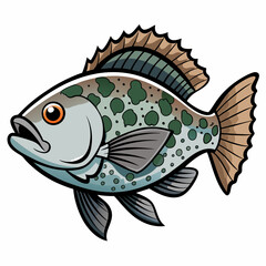 vector illustration of a fish