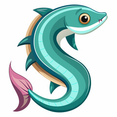 vector image of a snake