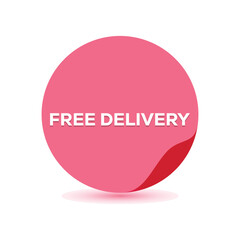 free delivery icon template background illustration vector design.