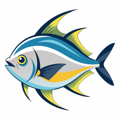 fish on a white background