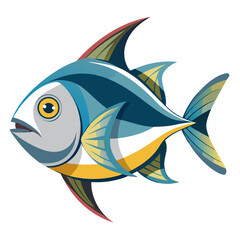 Fototapeta premium fish on a white background