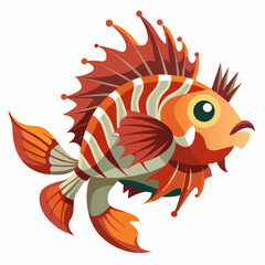 vector illustration of a fish