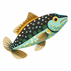 fish on a white background