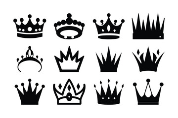 Collection of Various Crown Icons