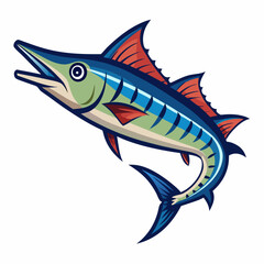 vector illustration of a fish
