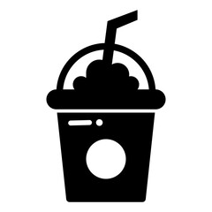 Iced Beverage with Whipped Cream