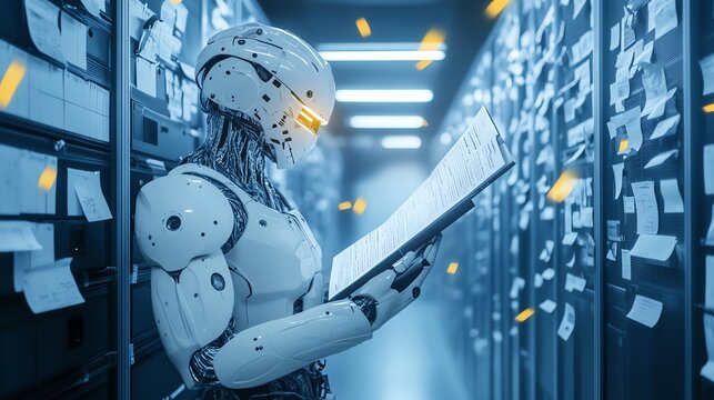 AI algorithms automatically tag and index files, making it easier to search and retrieve important documents.