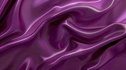 Obraz premium Smooth purple satin fabric with elegant folds and luxurious sheen, creating rich and vibrant atmosphere
