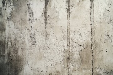 Obraz premium Weathered concrete wall texture with cracks and discoloration, showing age and exposure.